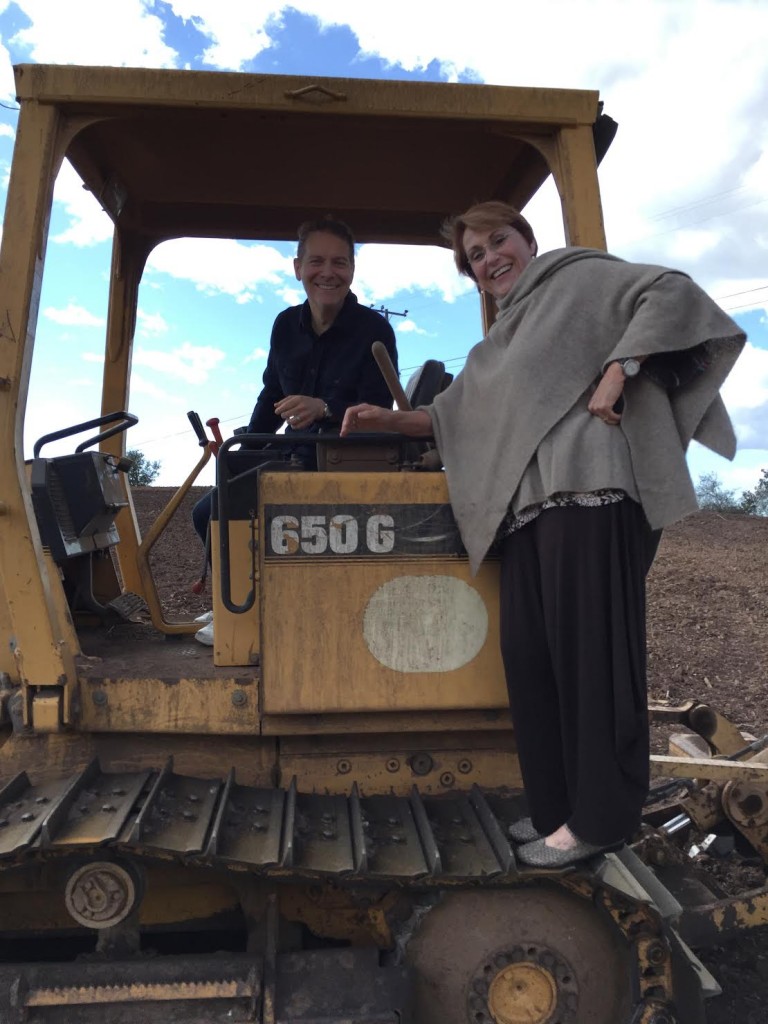 That’s me helping Michael drive his tractor.