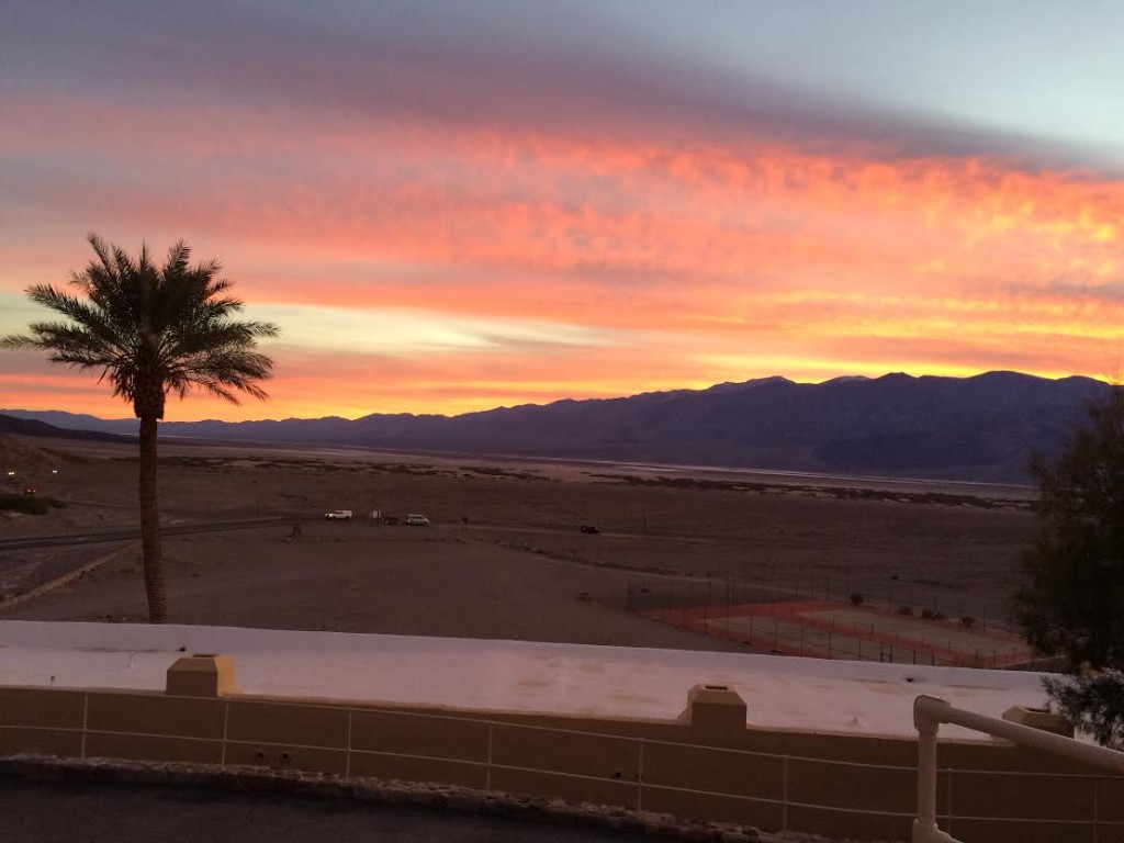 The sunset from the front porch on our anniversary.